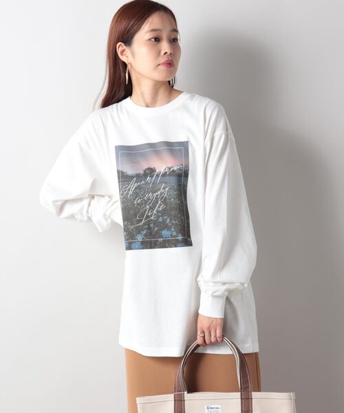 fredy emue（フレディエミュ）の「The best view ロンT（Tシャツ/カットソー・レディース・ホワイト系その他4/ブルー系その他3/レッド系その他3・38）」の13枚目の写真