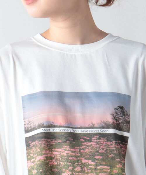 fredy emue（フレディエミュ）の「The best view ロンT（Tシャツ/カットソー・レディース・ホワイト系その他4/ブルー系その他3/レッド系その他3・38）」の9枚目の写真