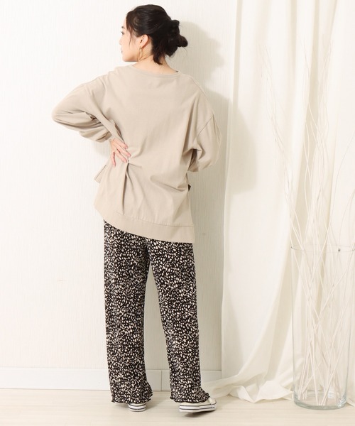 libelle more（リベル モア）の「スムースアニマル柄クリスタルプリーツパンツ（その他パンツ・レディース・ブラック/オフホワイト・L/M）」の16枚目の写真