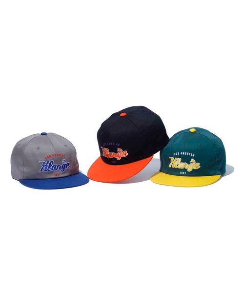 XLARGE（エクストララージ）の「TEAM LOGO 2TONE CAP（キャップ・メンズ・ブラック/グレー/グリーン・ONE SIZE）」の15枚目の写真