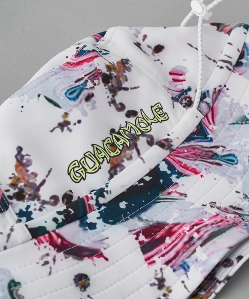 GUACAMOLE（ガカモレ）の「GUACAMOLE Functional stretch bucket hat/LOGO print（ハット・レディース・ホワイト/ブラック・FREE）」の11枚目の写真