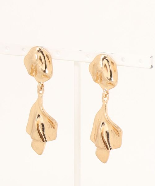 prose verse（プロズヴェール）の「クラッシュメタルピアス（ピアス（両耳用）・レディース・ゴールド/シルバー・ﾌﾘ-）」の4枚目の写真