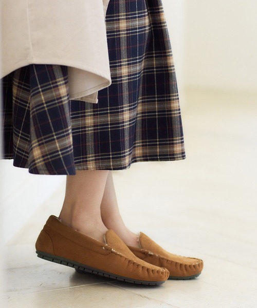 Honeys（ハニーズ）の「モカシン（モカシン/デッキシューズ・レディース・グレイッシュベージュ/ブラック/キャメル/ベージュ・L/S/M/LL）」の6枚目の写真