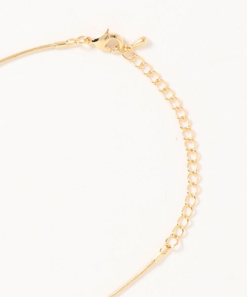 flower（フラワー）の「スネークチェーンポイントネックレス（ネックレス・レディース・ゴールド・FREE）」の2枚目の写真