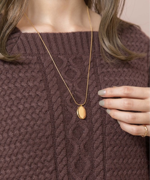 flower（フラワー）の「スネークチェーンポイントネックレス（ネックレス・レディース・ゴールド・FREE）」の5枚目の写真