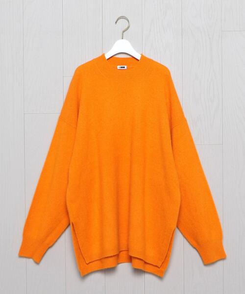 H　BEAUTY&YOUTH UNITED ARROWS（エイチビューティーアンドユースユナイテッドアローズ）の「＜H＞BIG KNIT/ニット（ニット/セーター・レディース・ブラック/ピンク/ターコイズブルー/オレンジ・FREE）」の5枚目の写真