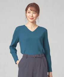 closet story | <closet story(クローゼットストーリー)>リブ Vネックニット -ウォッシャブル-(ニット/セーター)