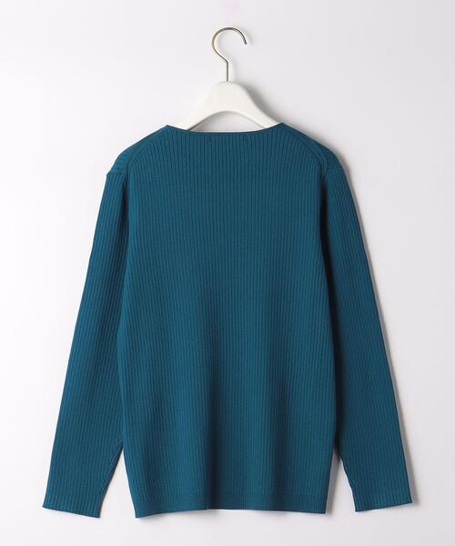 closet story（クローゼットストーリー）の「＜closet story（クローゼットストーリー）＞リブ Vネックニット -ウォッシャブル-（ニット/セーター・レディース・ホワイト/ブラック/ロイヤルブルー・M/L）」の13枚目の写真