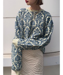 jouetie | ダマスクパターンジャカードニット(ニット/セーター)
