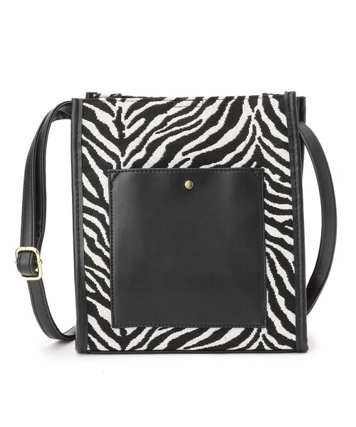 DRESKIP（ドレスキップ）の「◆サイドパイピングスクエアショルダー（ショルダーバッグ・レディース・グレー系2/ブラック/ブラック系3・00）」の2枚目の写真