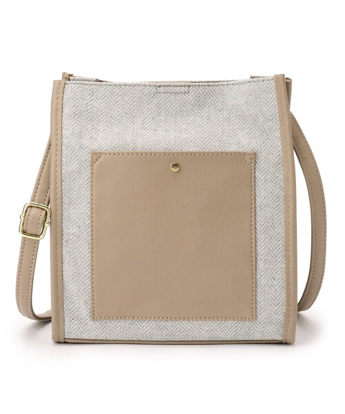 DRESKIP（ドレスキップ）の「◆サイドパイピングスクエアショルダー（ショルダーバッグ・レディース・グレー系2/ブラック/ブラック系3・00）」の12枚目の写真