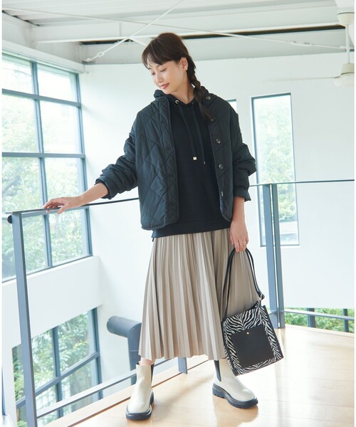 DRESKIP（ドレスキップ）の「◆サイドパイピングスクエアショルダー（ショルダーバッグ・レディース・グレー系2/ブラック/ブラック系3・00）」の10枚目の写真