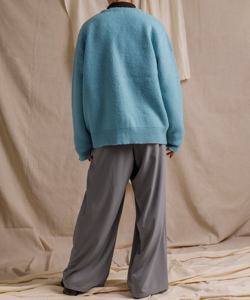 Adoon plain（アドーンプレーン）の「【Adoon plain】Vネックソフトタッチカーディガン（カーディガン/ボレロ・メンズ・ライトブルー/ブラック/グリーン/マスタード・MEDIUM/LARGE）」の11枚目の写真