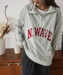 ロゴハーフジップトレーナー