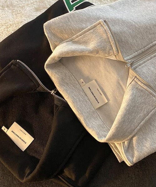 Girly Doll（ガーリードール）の「ロゴハーフジップトレーナー（スウェット・レディース・グレー/ブラック・L/M）」の15枚目の写真