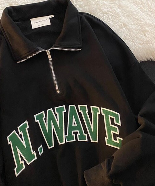 Girly Doll（ガーリードール）の「ロゴハーフジップトレーナー（スウェット・レディース・グレー/ブラック・L/M）」の13枚目の写真