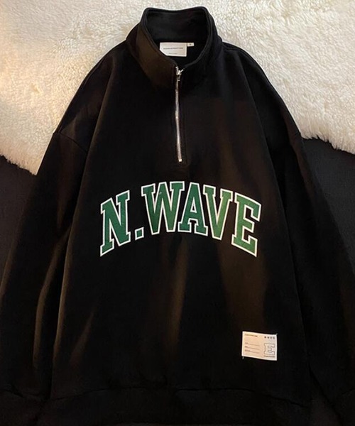 Girly Doll（ガーリードール）の「ロゴハーフジップトレーナー（スウェット・レディース・グレー/ブラック・L/M）」の11枚目の写真