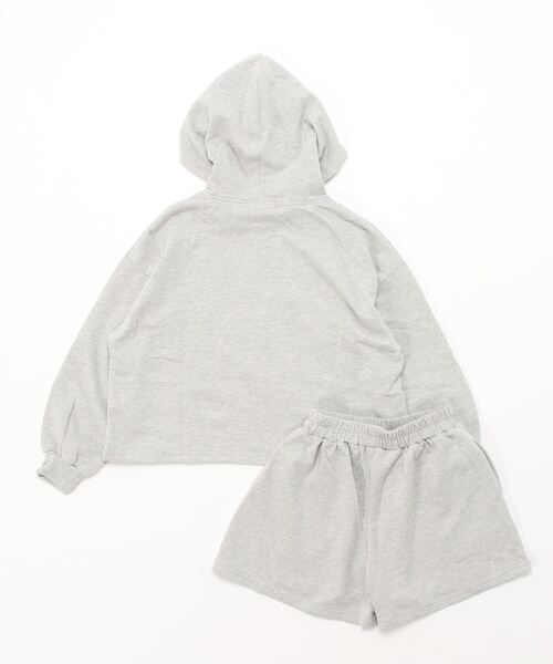 repipi armario(レピピ アルマリオ)の「☆セットアイテム☆カレッジパーカーセットアップ(ワンピース・キッズ・グレー/グリーン・SMALL/LARGE/MEDIUM)」の3枚目の写真