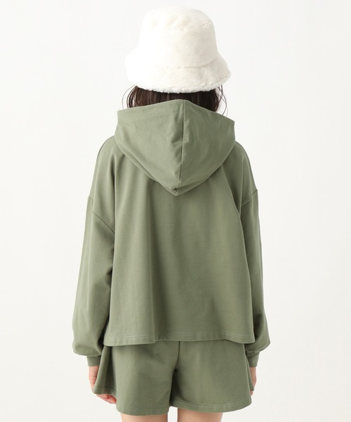 repipi armario(レピピ アルマリオ)の「☆セットアイテム☆カレッジパーカーセットアップ(ワンピース・キッズ・グレー/グリーン・SMALL/LARGE/MEDIUM)」の13枚目の写真