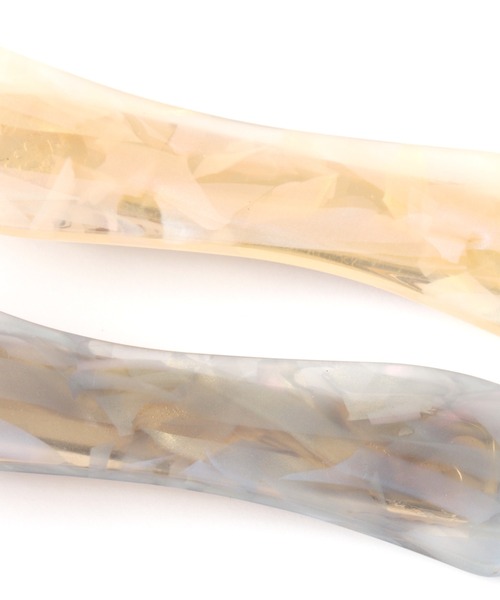 niko and...(ニコアンド)の「メタルクリップ&ヘアピンセット(バレッタ/ヘアクリップ・レディース・ベージュ/ブラウン/ブルー・0)」の4枚目の写真