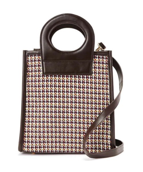 N.(N. Natural Beauty Basic)(エヌエヌナチュラルビューティーベーシック)の「チェック柄くり手トートバッグ(トートバッグ・レディース・ブラック/ブラウン・フリ-)」の1枚目の写真