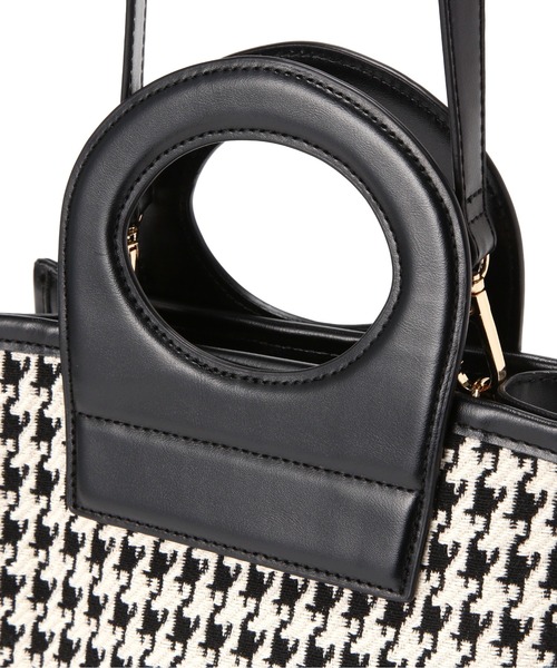 N.(N. Natural Beauty Basic)(エヌエヌナチュラルビューティーベーシック)の「チェック柄くり手トートバッグ(トートバッグ・レディース・ブラック/ブラウン・フリ-)」の12枚目の写真