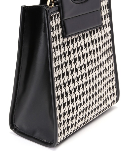 N.(N. Natural Beauty Basic)(エヌエヌナチュラルビューティーベーシック)の「チェック柄くり手トートバッグ(トートバッグ・レディース・ブラック/ブラウン・フリ-)」の10枚目の写真