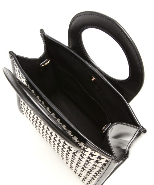 N.(N. Natural Beauty Basic)(エヌエヌナチュラルビューティーベーシック)の「チェック柄くり手トートバッグ(トートバッグ・レディース・ブラック/ブラウン・フリ-)」の7枚目の写真