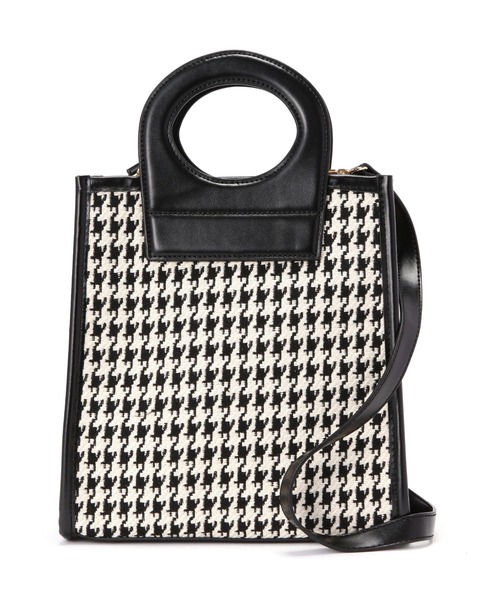 N.(N. Natural Beauty Basic)(エヌエヌナチュラルビューティーベーシック)の「チェック柄くり手トートバッグ(トートバッグ・レディース・ブラック/ブラウン・フリ-)」の17枚目の写真