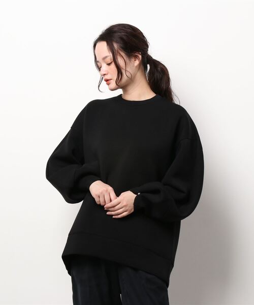 Lui's（ルイス）の「スポンジダンボール2WAYスリーブプルオーバー（Tシャツ/カットソー・レディース・ボルドー/ブラック/オフホワイト・FREE）」の7枚目の写真