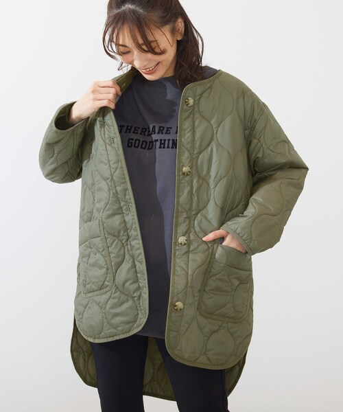SHOO・LA・RUE（シューラルー）の「◆キルティングライトブルゾン（ブルゾン・レディース・ブラック/オリーブ/ナチュラル・02/03/04）」の3枚目の写真