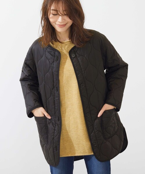 SHOO・LA・RUE（シューラルー）の「◆キルティングライトブルゾン（ブルゾン・レディース・ブラック/オリーブ/ナチュラル・02/03/04）」の2枚目の写真