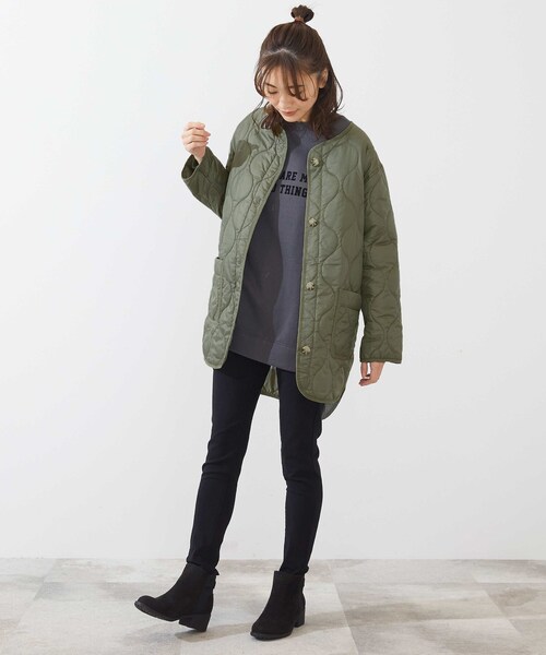 SHOO・LA・RUE（シューラルー）の「◆キルティングライトブルゾン（ブルゾン・レディース・ブラック/オリーブ/ナチュラル・02/03/04）」の8枚目の写真