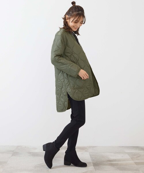 SHOO・LA・RUE（シューラルー）の「◆キルティングライトブルゾン（ブルゾン・レディース・ブラック/オリーブ/ナチュラル・02/03/04）」の14枚目の写真