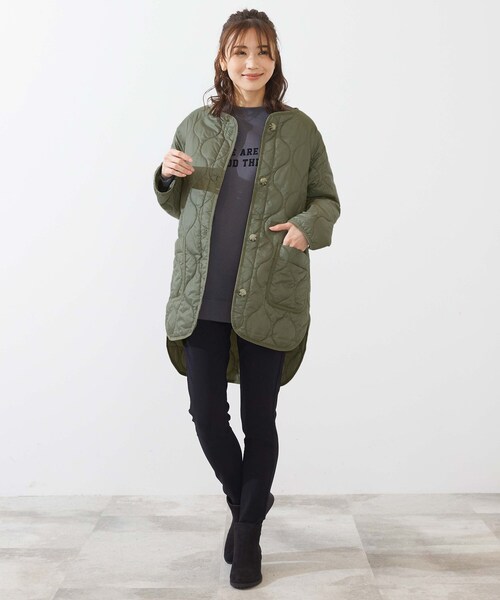 SHOO・LA・RUE（シューラルー）の「◆キルティングライトブルゾン（ブルゾン・レディース・ブラック/オリーブ/ナチュラル・02/03/04）」の20枚目の写真