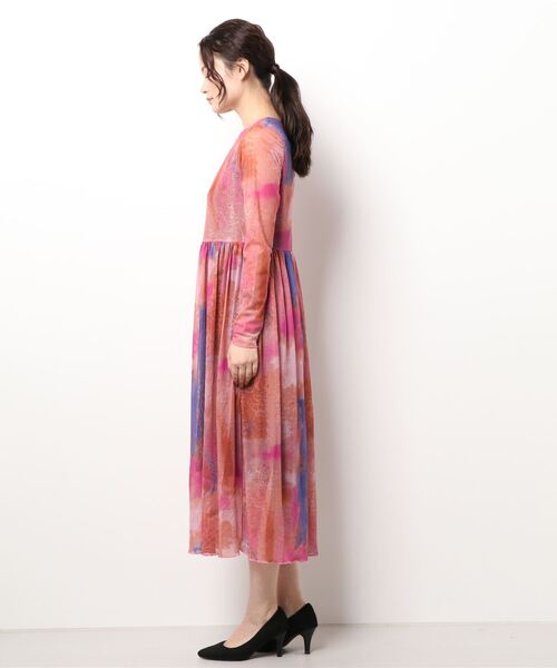 numph（ニンフ）の「(NUMPH)プリントワンピース（ワンピース・レディース・ピンク・SMALL）」の3枚目の写真