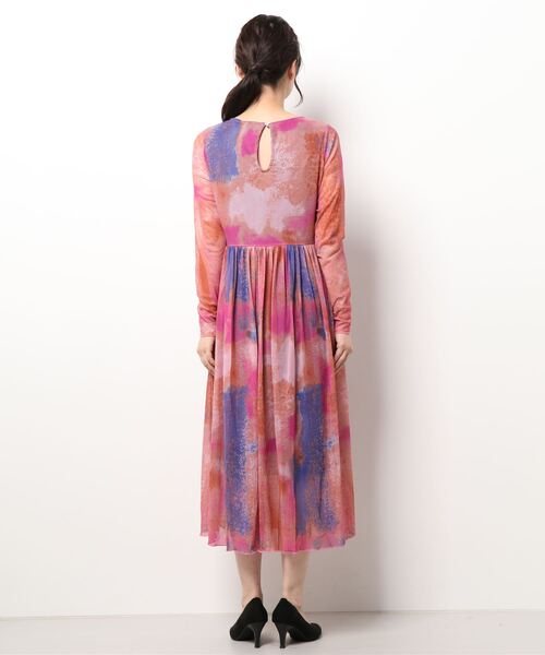 numph（ニンフ）の「(NUMPH)プリントワンピース（ワンピース・レディース・ピンク・SMALL）」の2枚目の写真