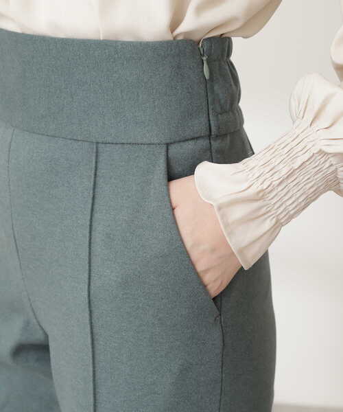 N.（N. Natural Beauty Basic）（エヌエヌナチュラルビューティーベーシック）の「ストレッチスリムストレートパンツ（その他パンツ・レディース・グレー/グリーン・MEDIUM）」の21枚目の写真