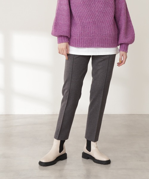 N.（N. Natural Beauty Basic）（エヌエヌナチュラルビューティーベーシック）の「ストレッチスリムストレートパンツ（その他パンツ・レディース・グレー/グリーン・MEDIUM）」の19枚目の写真