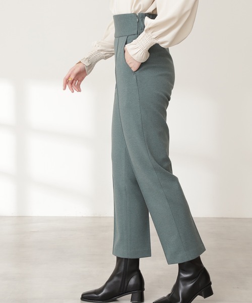 N.（N. Natural Beauty Basic）（エヌエヌナチュラルビューティーベーシック）の「ストレッチスリムストレートパンツ（その他パンツ・レディース・グレー/グリーン・MEDIUM）」の11枚目の写真