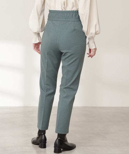 N.（N. Natural Beauty Basic）（エヌエヌナチュラルビューティーベーシック）の「ストレッチスリムストレートパンツ（その他パンツ・レディース・グレー/グリーン・MEDIUM）」の10枚目の写真