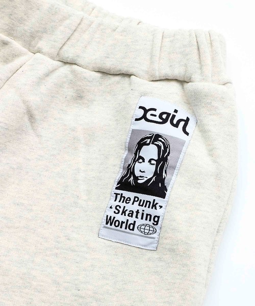X-girl（エックスガール）の「FACE PATCH SWEAT PANTS/フェイスパッチ　スウェットパンツ（スウェットパンツ・レディース・ブラック/ライトグリーン/アッシュ・S/M）」の16枚目の写真