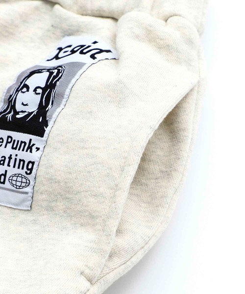 X-girl（エックスガール）の「FACE PATCH SWEAT PANTS/フェイスパッチ　スウェットパンツ（スウェットパンツ・レディース・ブラック/ライトグリーン/アッシュ・S/M）」の15枚目の写真