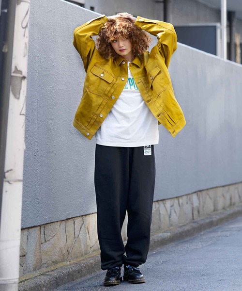 X-girl（エックスガール）の「FACE PATCH SWEAT PANTS/フェイスパッチ　スウェットパンツ（スウェットパンツ・レディース・ブラック/ライトグリーン/アッシュ・S/M）」の4枚目の写真