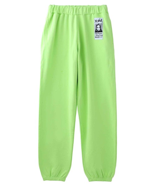 X-girl（エックスガール）の「FACE PATCH SWEAT PANTS/フェイスパッチ　スウェットパンツ（スウェットパンツ・レディース・ブラック/ライトグリーン/アッシュ・S/M）」の17枚目の写真