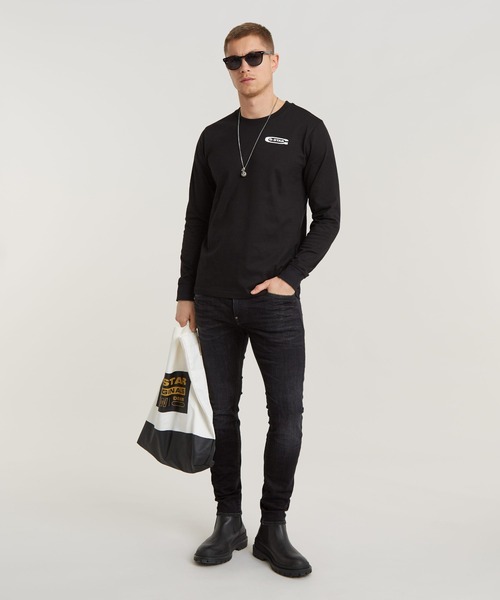 G-STAR（ジースター）の「REVEND SKINNY JEANS/ストレッチスキニージーンズ（デニムパンツ・メンズ・ブラック・27/30/27/32/34/32/29/32/30/32/33/32/31/32/31/30/33/30/34/30/28/32/32/32/29/30/36/30/32/30/30/30/36/32/38/32/28/30/26/30）」の5枚目の写真