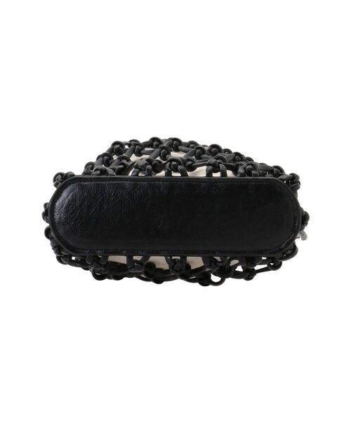 MURUA（ムルーア）の「メッシュ巾着バッグ（ハンドバッグ・レディース・ホワイト/ブラック・FREE）」の8枚目の写真