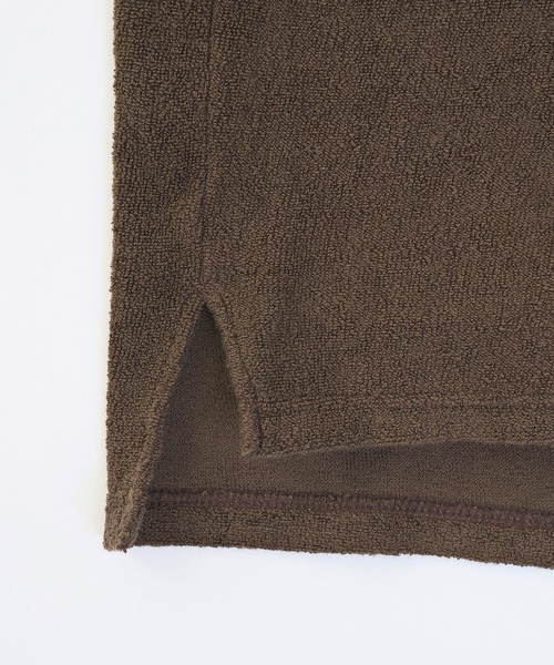 VICTIM(ヴィクティム)の「VICTIM ヴィクティム / NO SLEEVE PILE TEE セットアップスーピマコットンパイルTシャツ タンクトップ / VTM-22-T-038(タンクトップ・メンズ・ダークネイビー/ベージュ/ブラウン・M/L)」の5枚目の写真