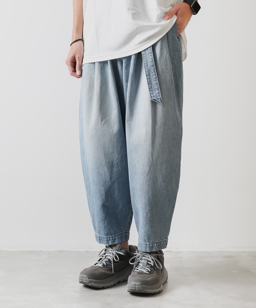 パンツ ATTACHMENT 11OZ DENIM WIDE TAPERED PANTS ATTACHMENT(アタッチメント) - 11oz DENIM WIDE CURVE JEANS – Area