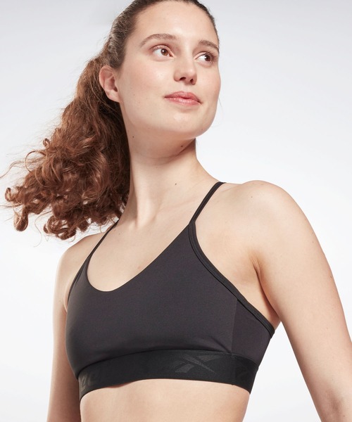 Reebok（リーボック）の「ストラッピー バック ブラ / WOR COMM STRAPPY BACK BRA（スポーツブラ・レディース・ブラック/スカイブルー・LARGE/MEDIUM/X-LARGE/SMALL/XX-LARGE/X-SMALL）」の7枚目の写真